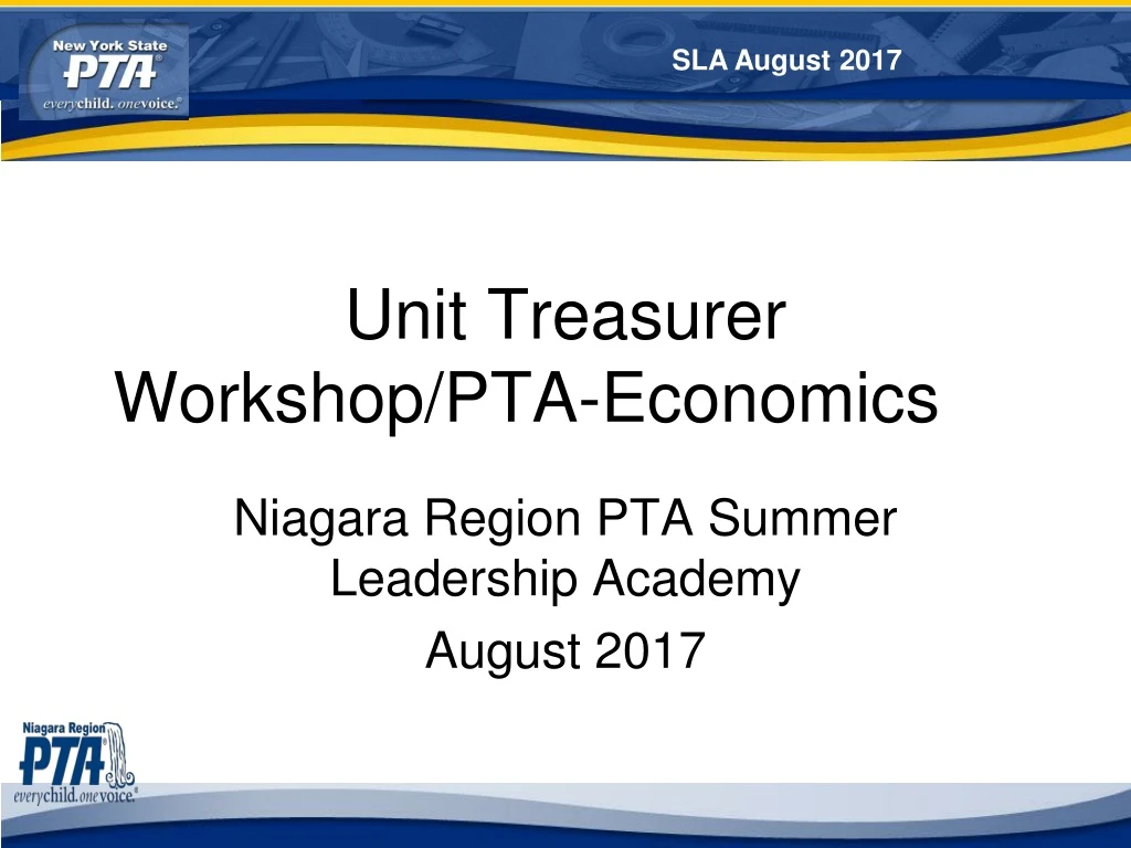 unit treasurer workshop pta economics