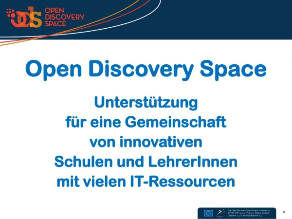 Open Discovery Space