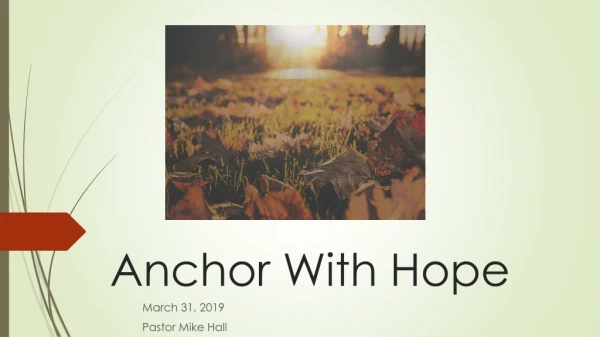 Anchor With Hope