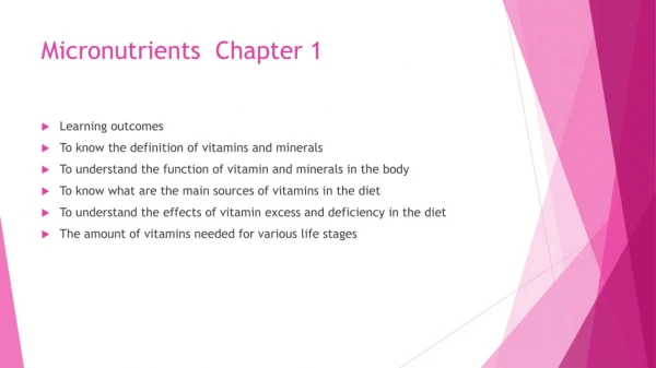 Micronutrients Chapter 1