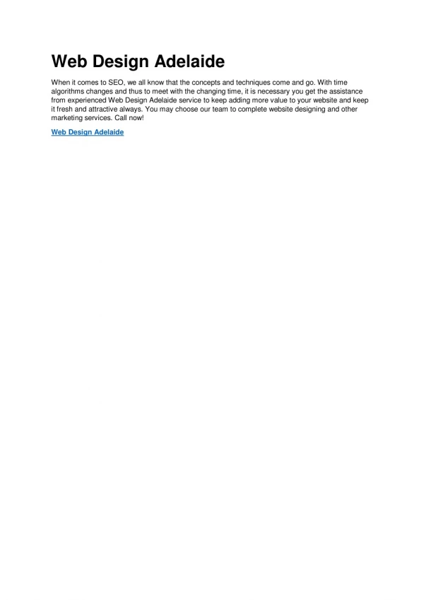 web design adelaide