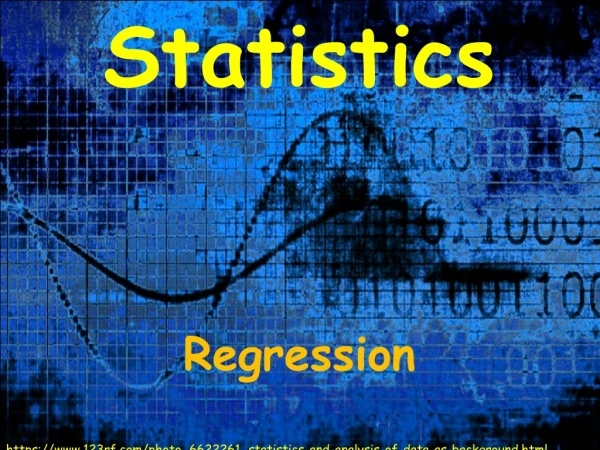 Statistics Regression