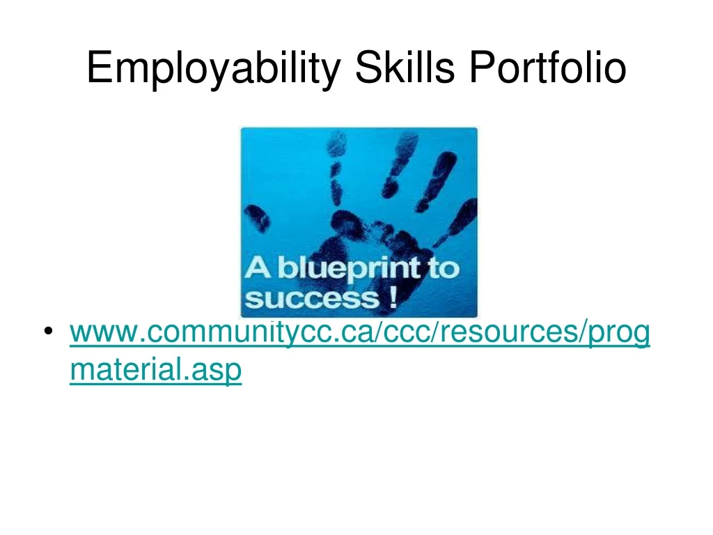 employability skills portfolio