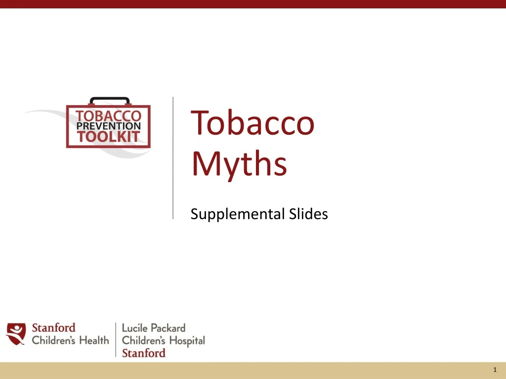 tobacco myths