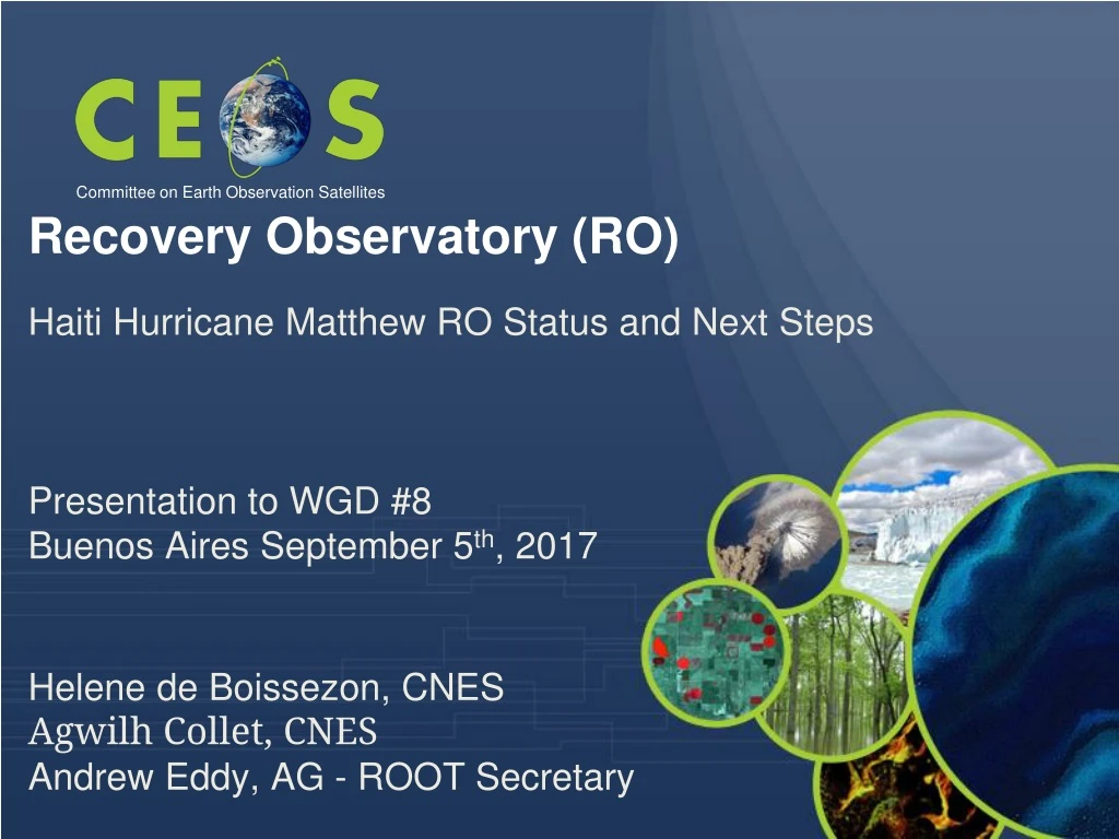 recovery observatory ro haiti hurricane matthew