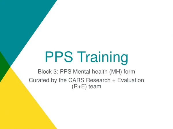 PPS Training