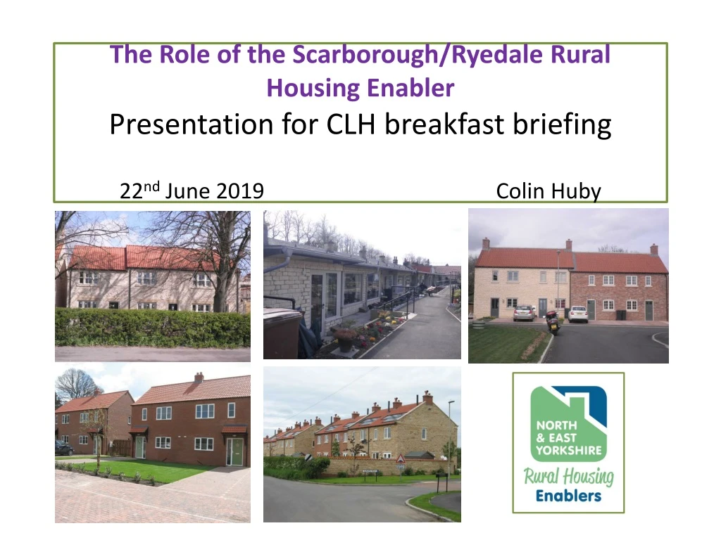 the role of the scarborough ryedale rural housing