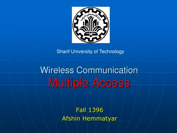 Wireless Communication Multiple Access