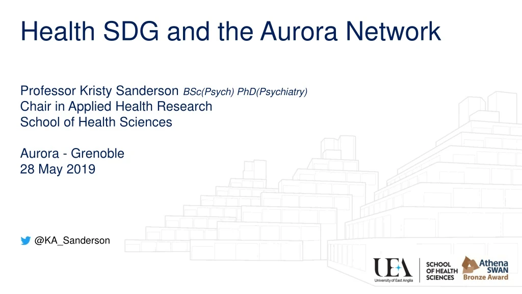 health sdg and the aurora network