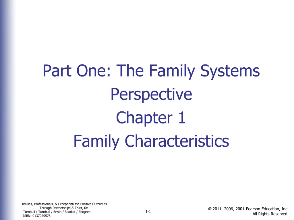 part one the family systems perspective chapter