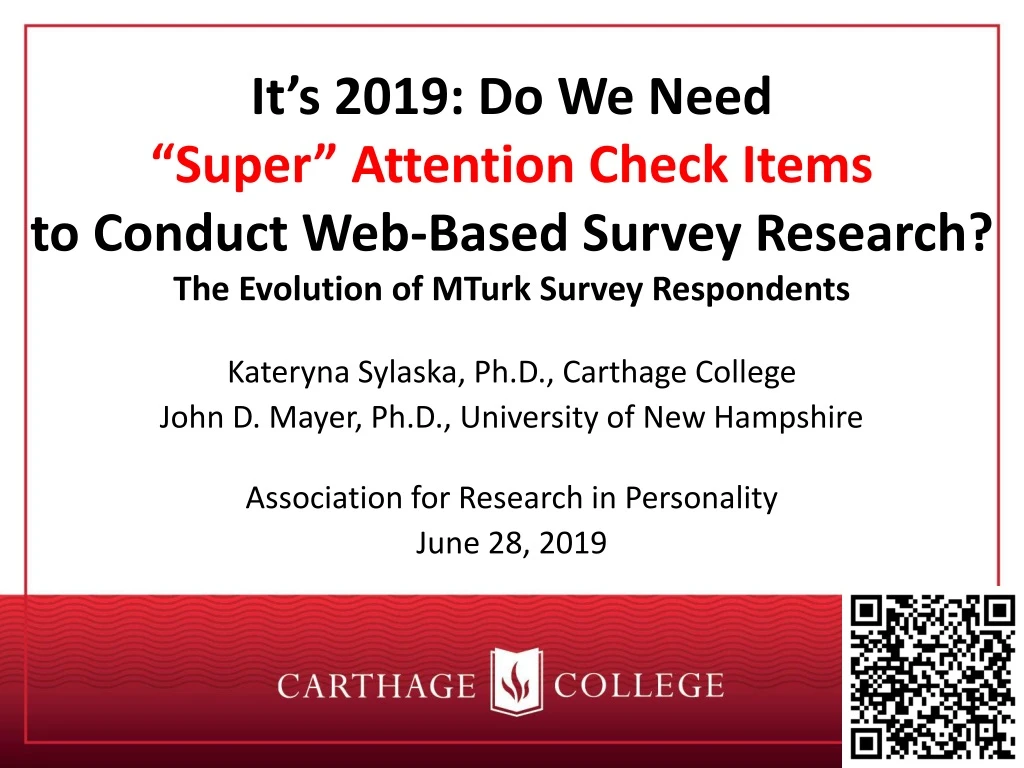 it s 2019 do we need super attention check items