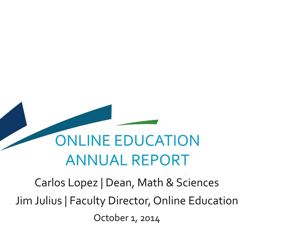 online education annual report