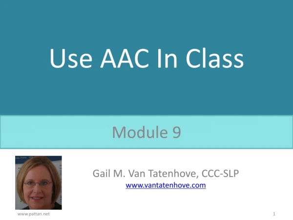 Use AAC In Class