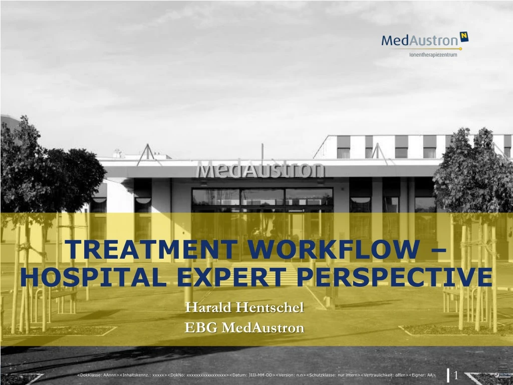 treatment workflow hospital expert perspective