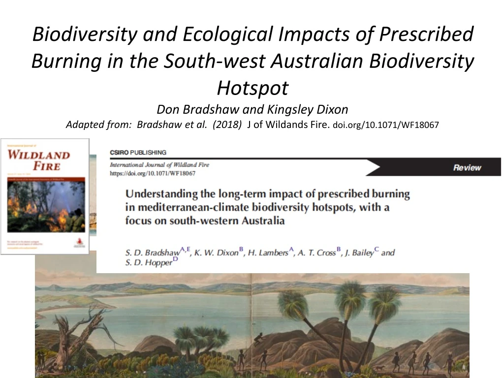 biodiversity and ecological impacts of prescribed
