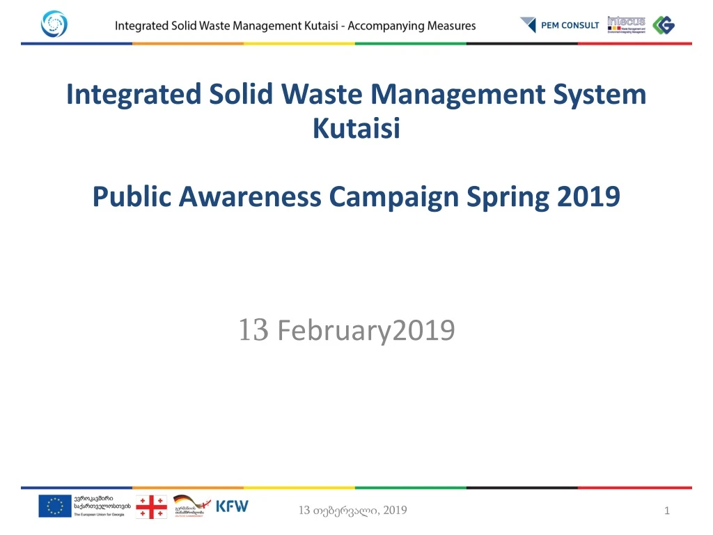 integrated solid waste management system kutaisi