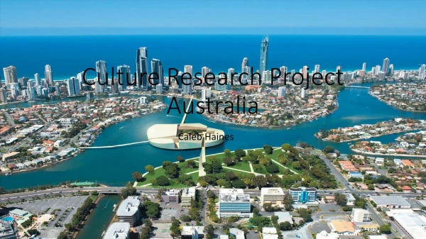 Culture Research Project Australia