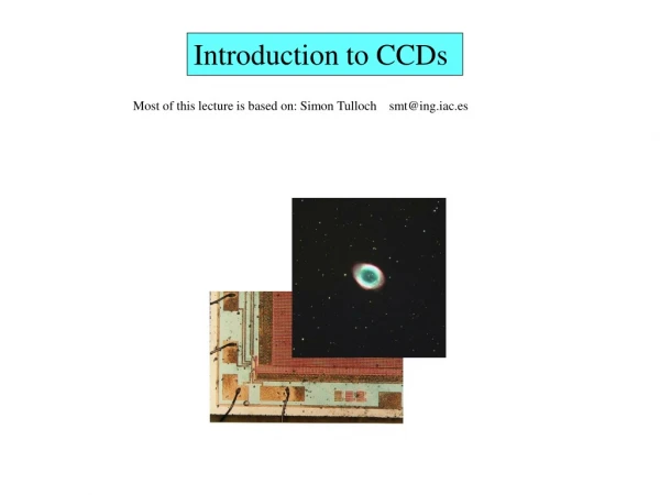 Introduction to CCDs