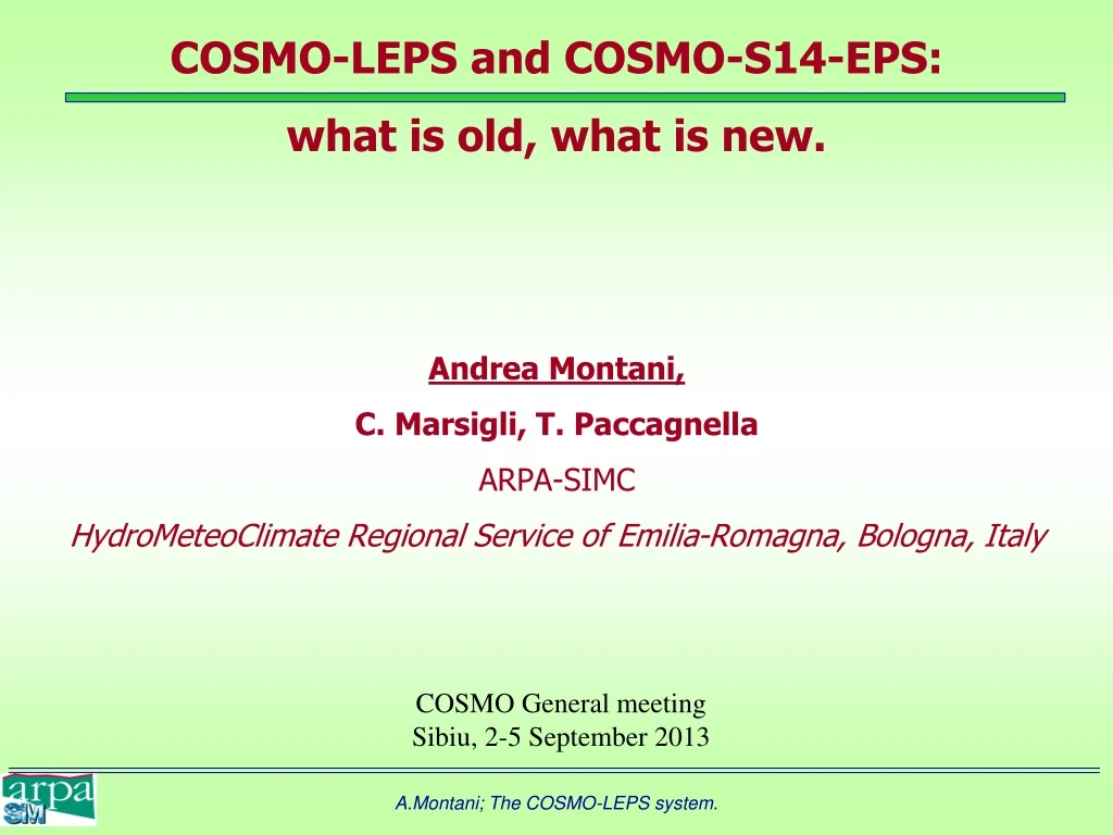 cosmo leps and cosmo s14 eps what is old what