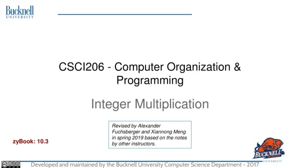 CSCI206 - Computer Organization &amp; Programming