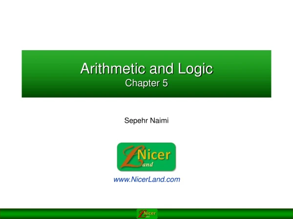 Arithmetic and Logic Chapter 5