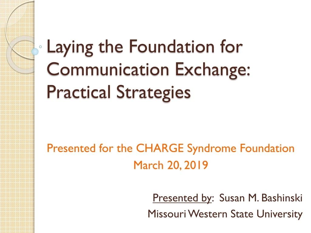 laying the foundation for communication exchange practical strategies