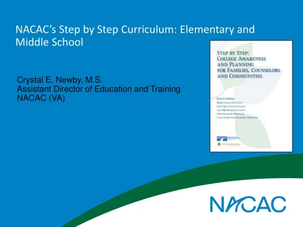 NACAC’s Step by Step Curriculum: Elementary and Middle School