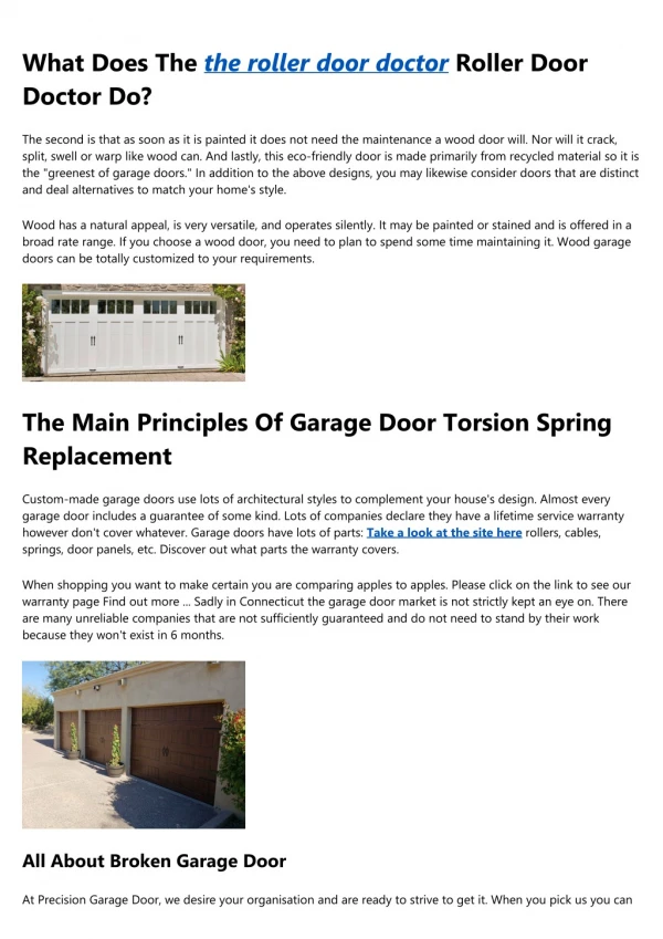 The Facts About Garage Doors Near Me Uncovered