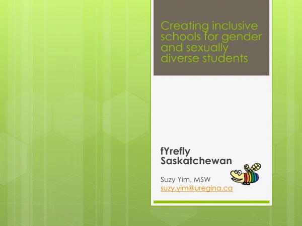Creating inclusive schools for gender and sexually diverse students
