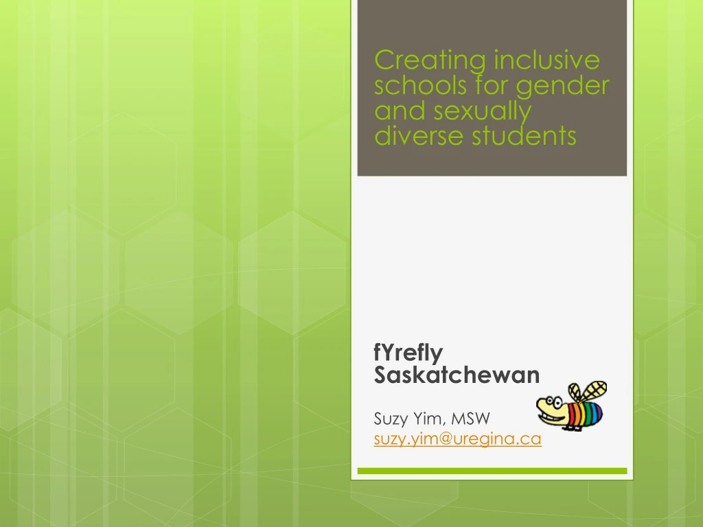 creating inclusive schools for gender