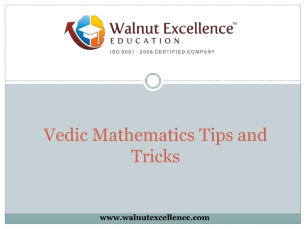 Vedic Mathematics Tips and Tricks