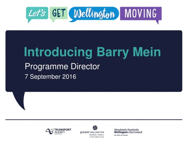 Introducing Barry Mein