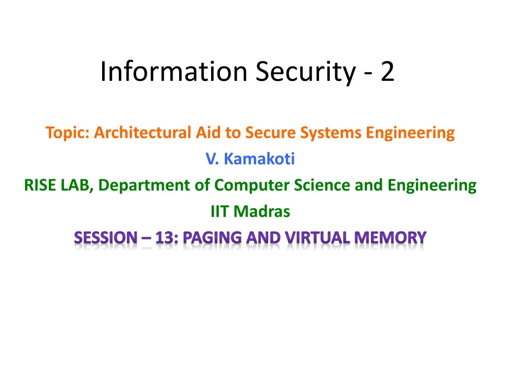 information security 2