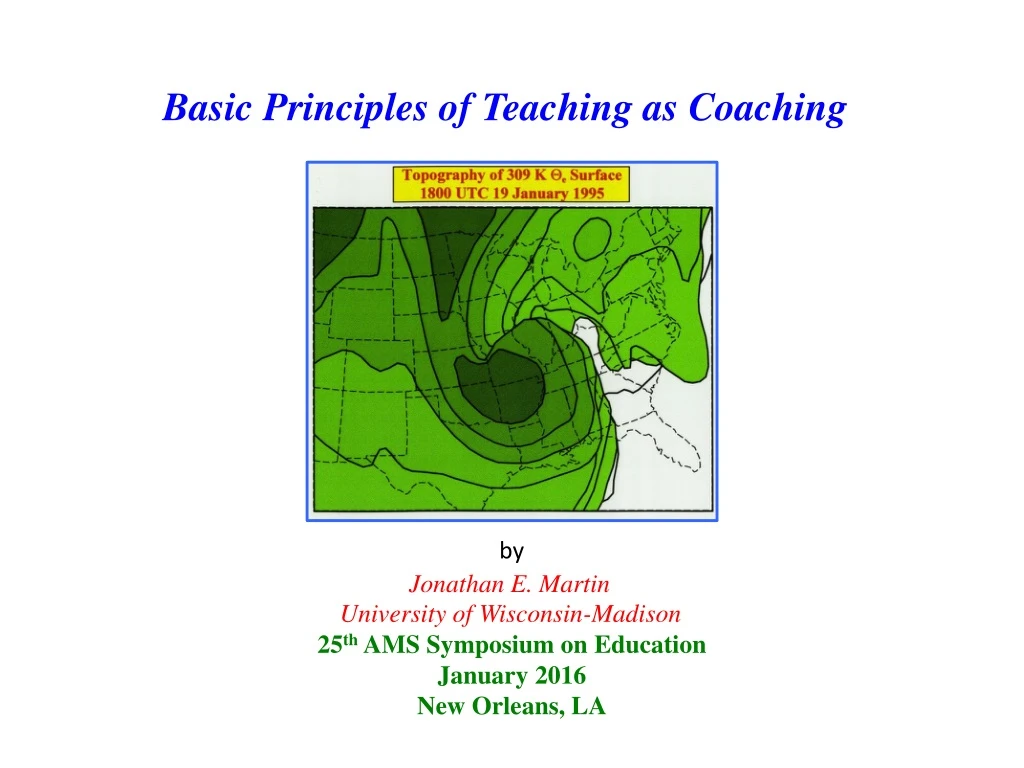basic principles of teaching as coaching