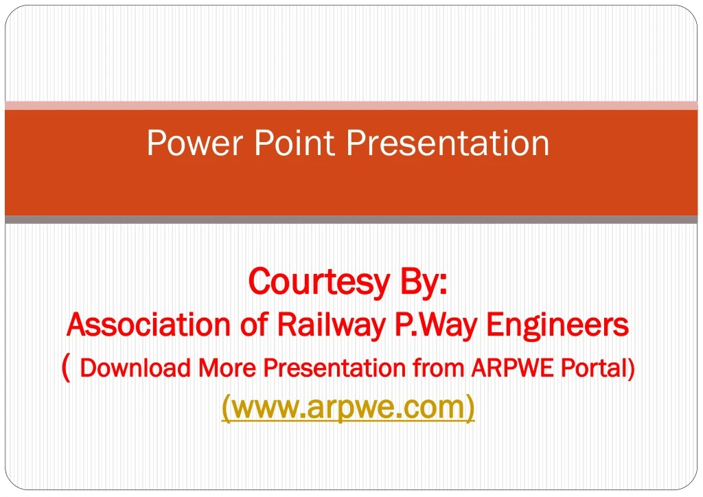 power point presentation courtesy by association