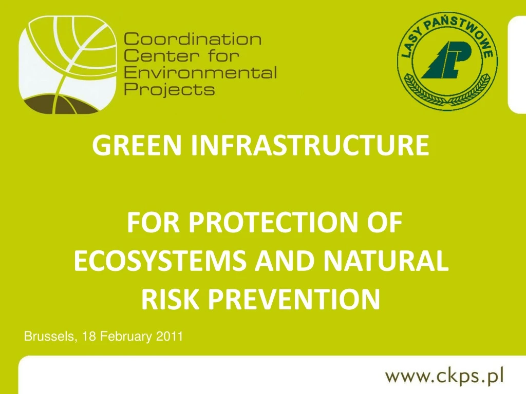 green infrastructure for protection of ecosystems