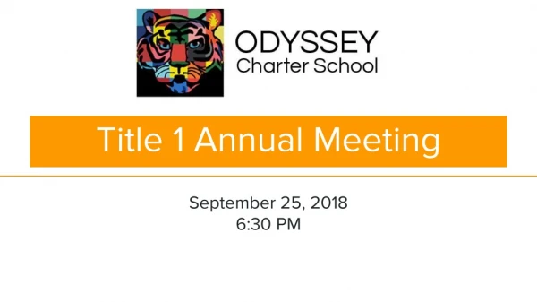 Title 1 Annual Meeting
