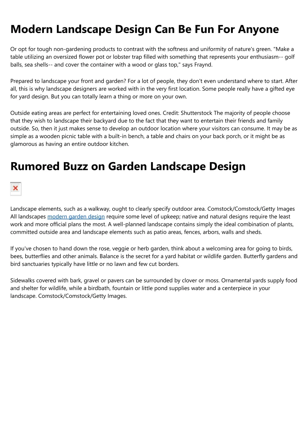 modern landscape design can be fun for anyone