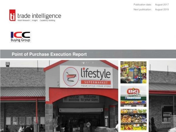 Point of Purchase Execution Report