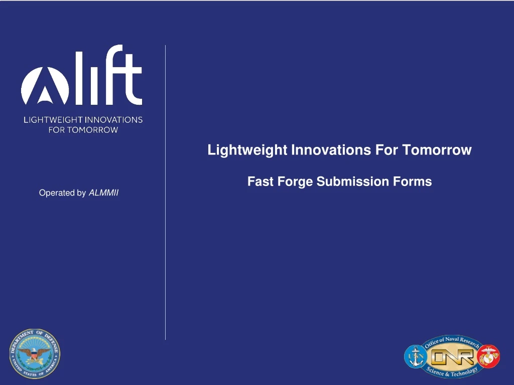 lightweight innovations for tomorrow fast forge