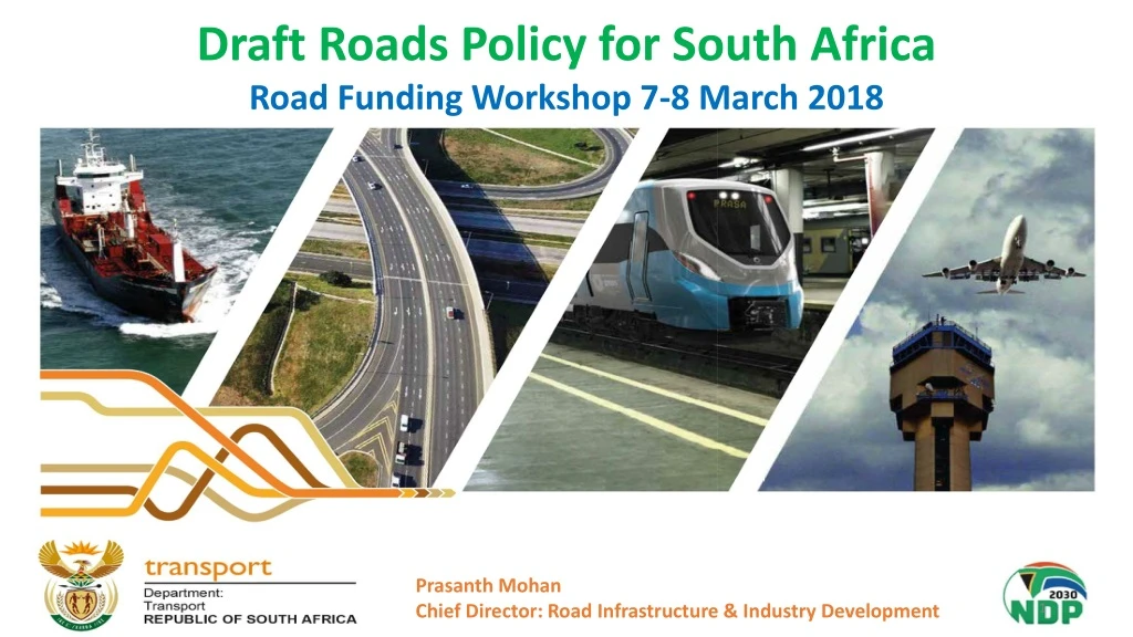 draft roads policy for south africa road funding