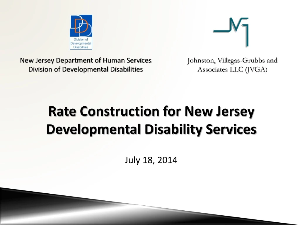 rate construction for new jersey developmental disability services july 18 2014