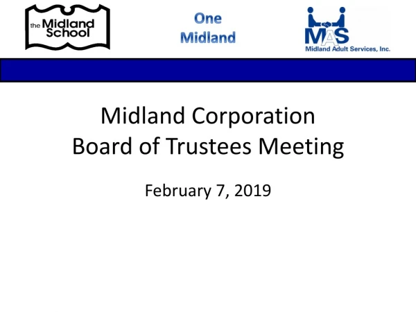 Midland Corporation Board of Trustees Meeting