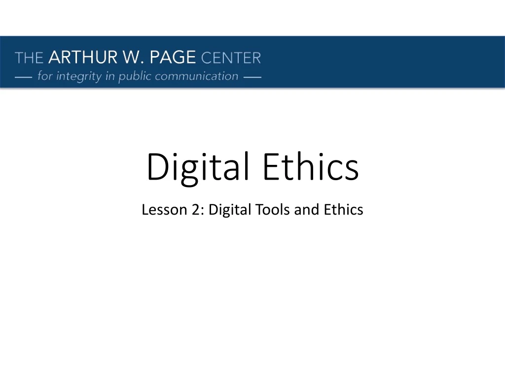 digital ethics