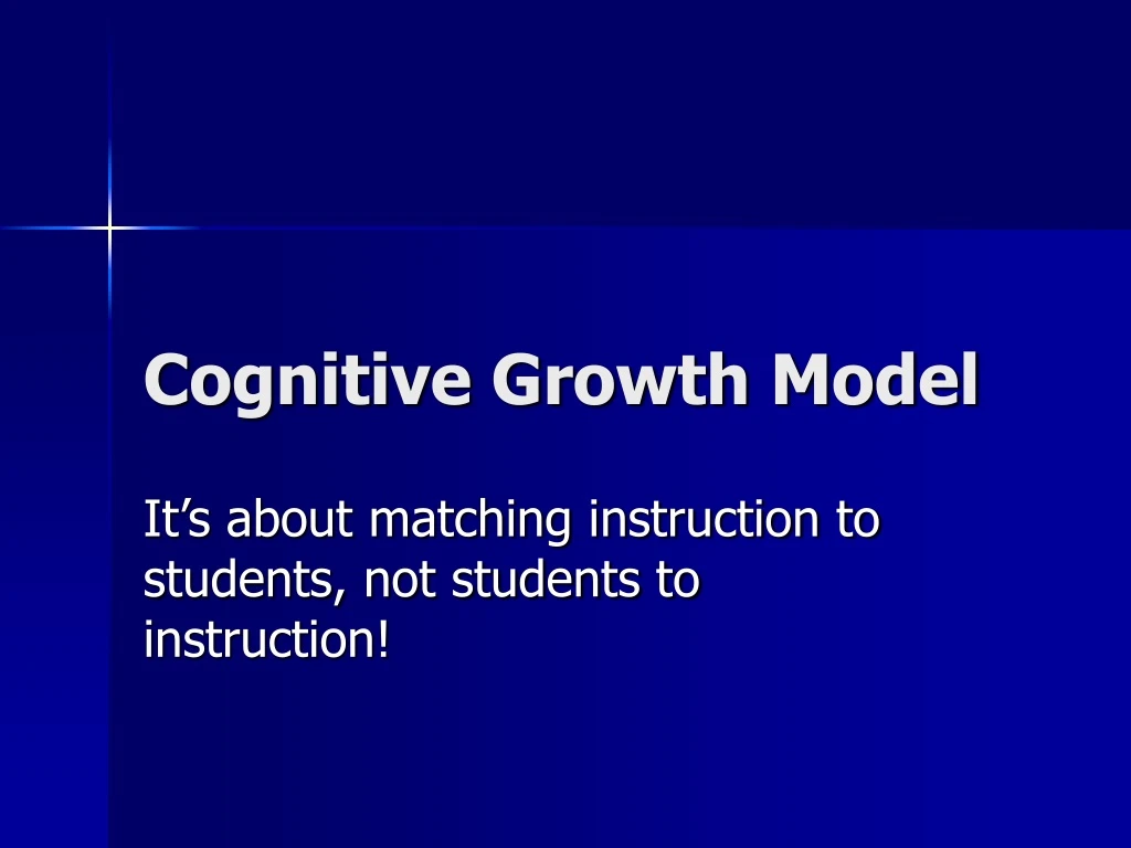 cognitive growth model