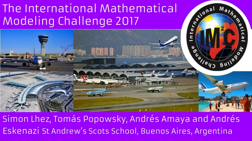 the international mathematical modeling challenge