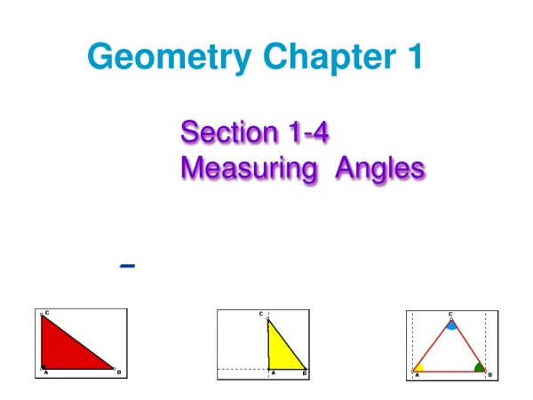 Geometry Chapter 1