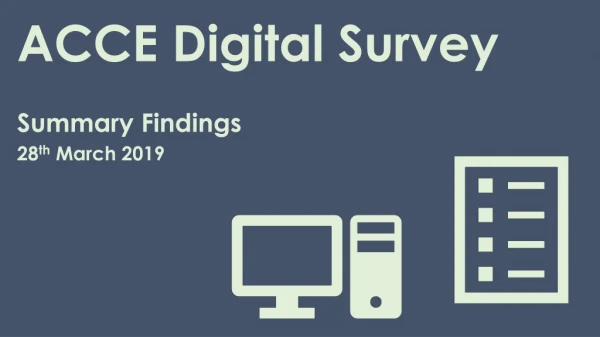ACCE Digital Survey