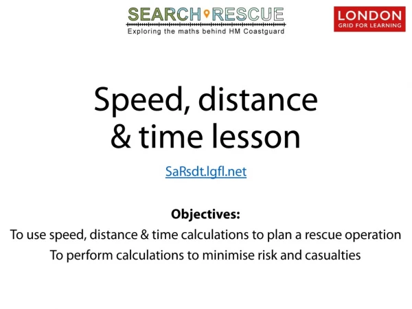 Speed, distance &amp; time lesson