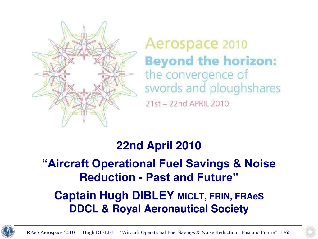 22nd april 2010 aircraft operational fuel savings